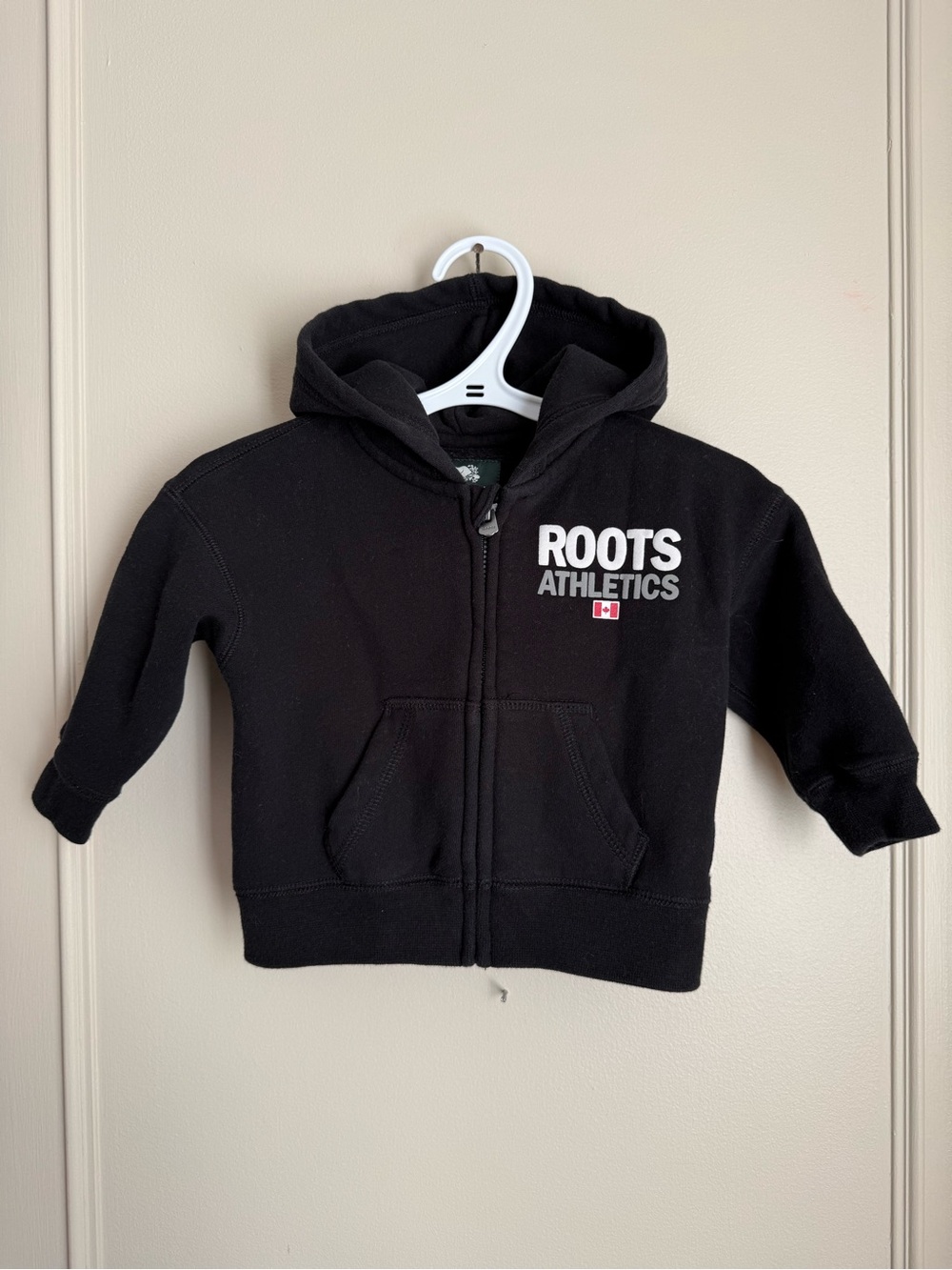 Baby Roots Black Zip-up Hoodie